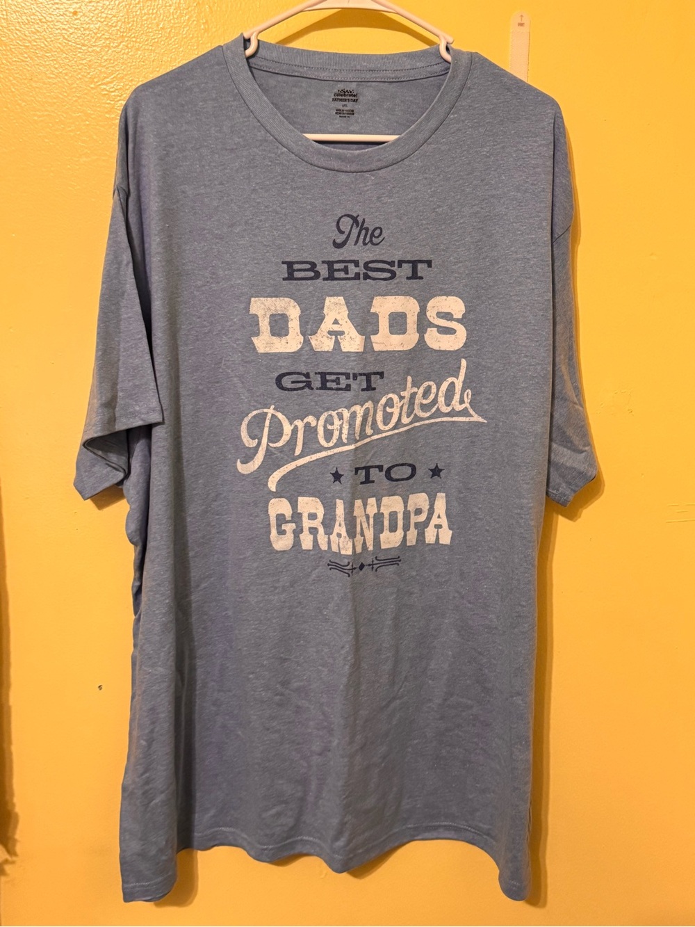 Blue Short-Sleeve Graphic Tee - The Best Dads Get Promoted to Grandpa